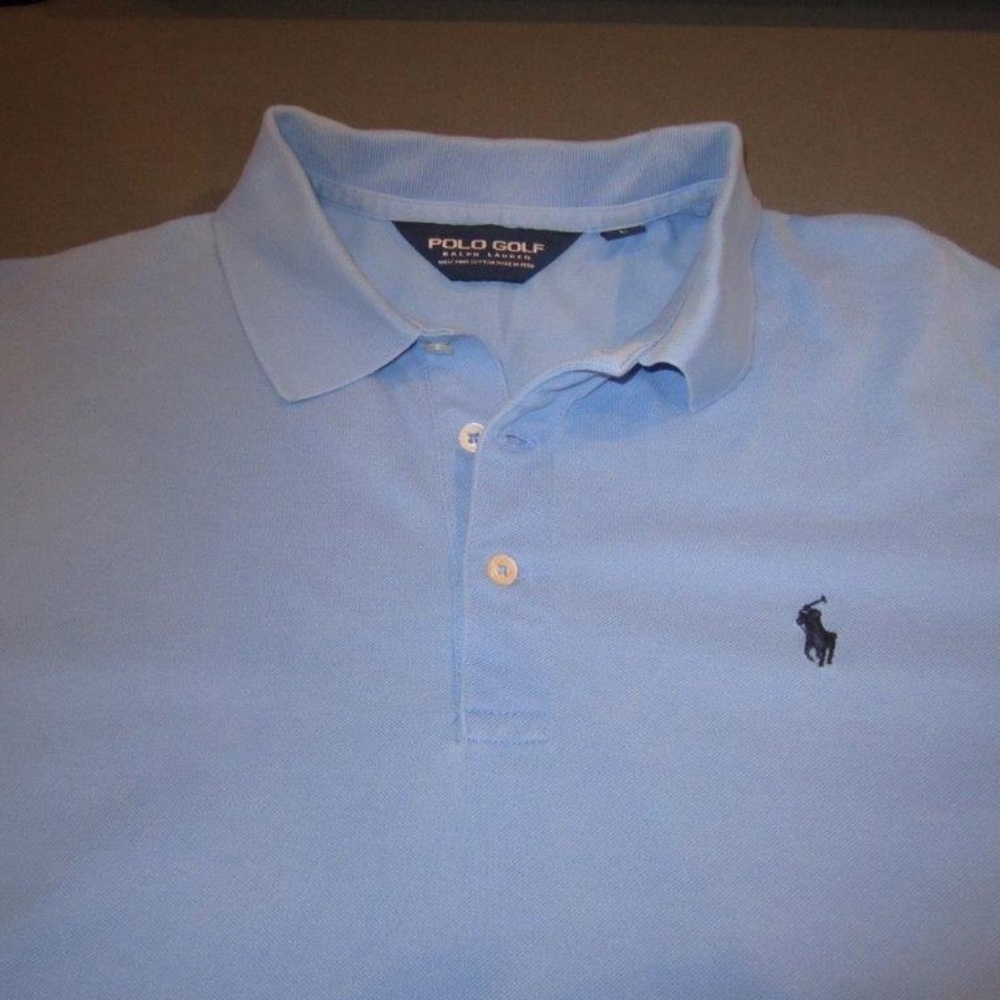 Men's Light Blue - Ralph Lauren Golf Polo - Sz L